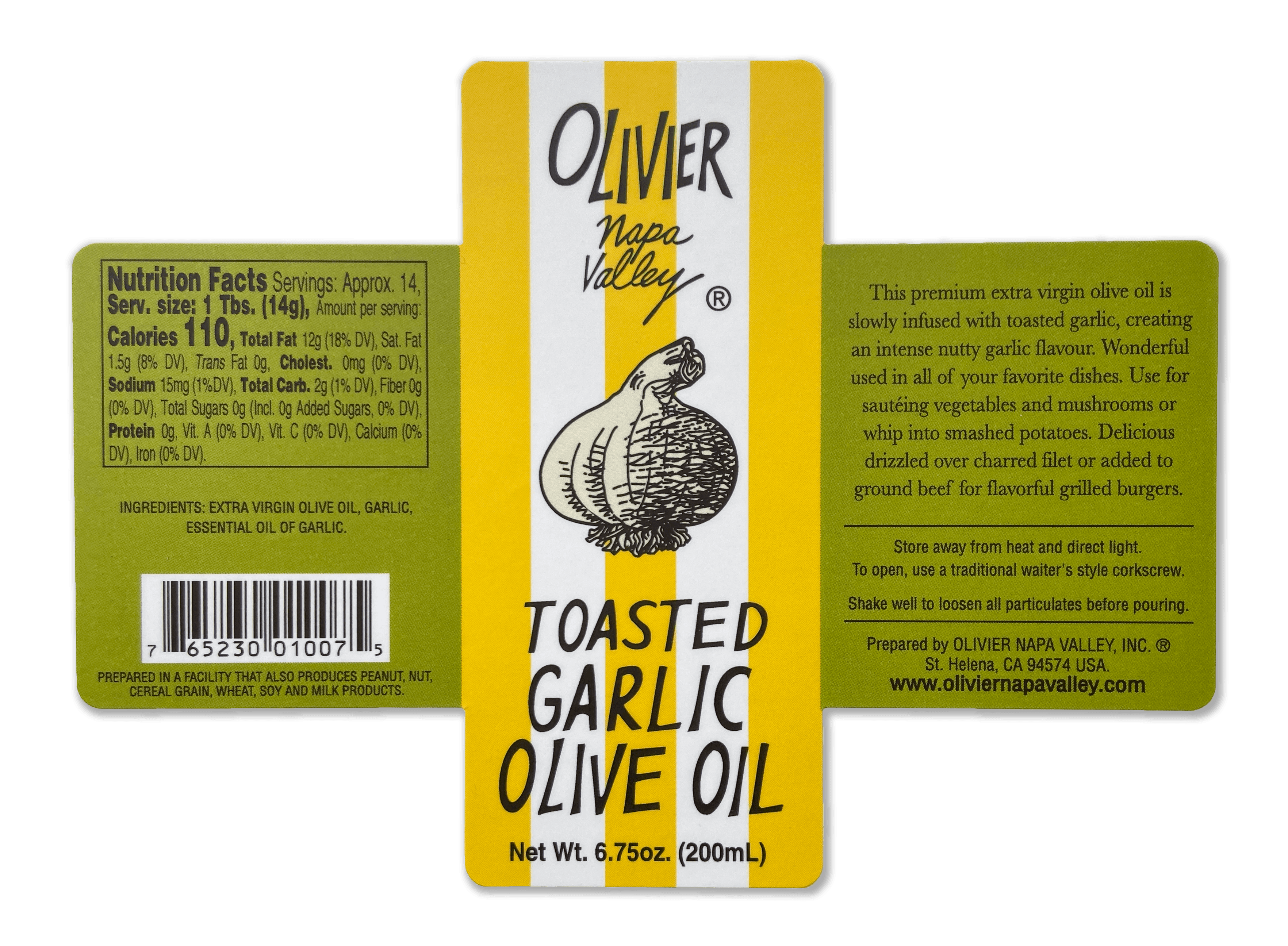 Oliver Napa Valley Toasted Garlic Olive Oil